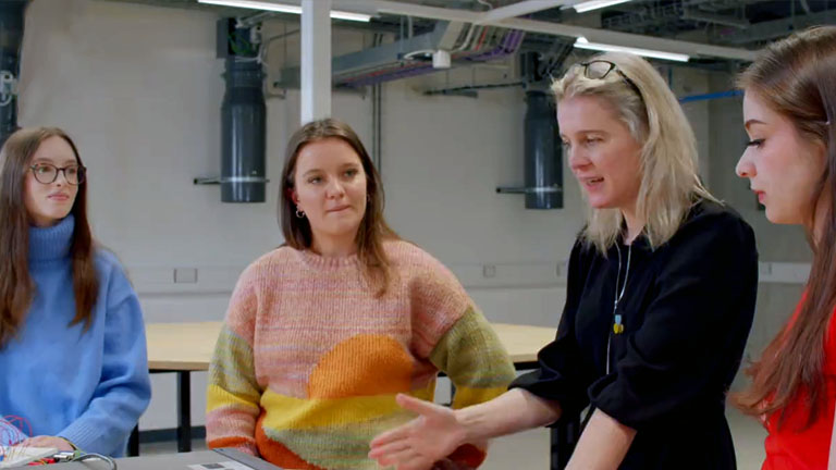 Prof Dan George talks to students all about Beatrice Shilling Scholarship and the opportunities for others.